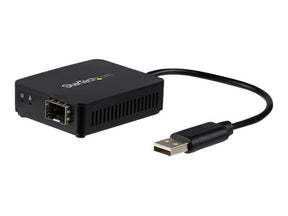 StarTech.com USB 2.0 auf LWL Konverter - Offener SFP - USB 2.0 100Mbit/s Ethernet Netzwerk Adapter - Windows / Mac / Linux - SFP Adapter - Netzwerkadapter - USB 2.0 - SFP (mini-GBIC)