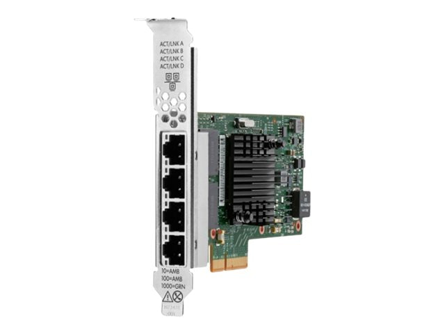 HPE I350-T4 - Netzwerkadapter - PCIe 2.0 x4 - Gigabit Ethernet x 4