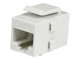 StarTech.com White Cat 6 RJ45 Keystone Jack Network Coupler F/F - RJ45 Coupler - Cat6 Coupler - F/F Cat6 Keystone Jack White Modular (C6KEYCOUPLWH)