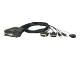 ATEN CS22D - KVM-Switch - 2 x KVM port(s) - 1 lokaler Benutzer