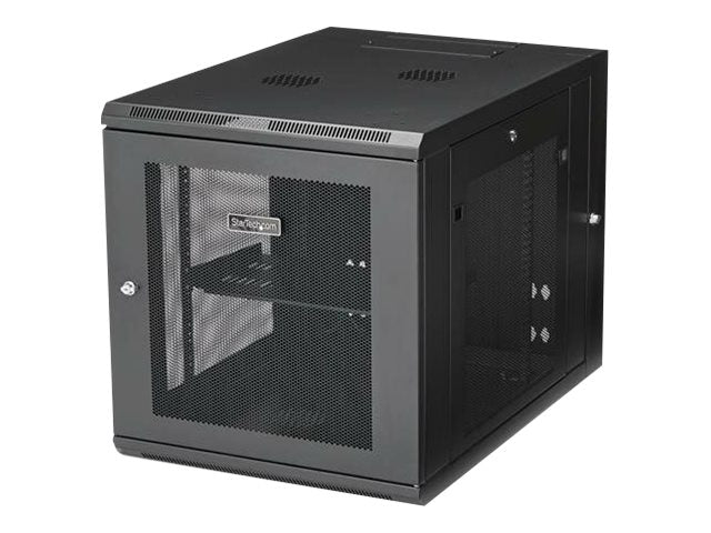 StarTech.com RK1232WALHM 12HE Wandmontage Server Rack (bis zu 84,8 cm tief, Gehäuse mit Scharnier, Netzwerkschrank, Server Schrank)