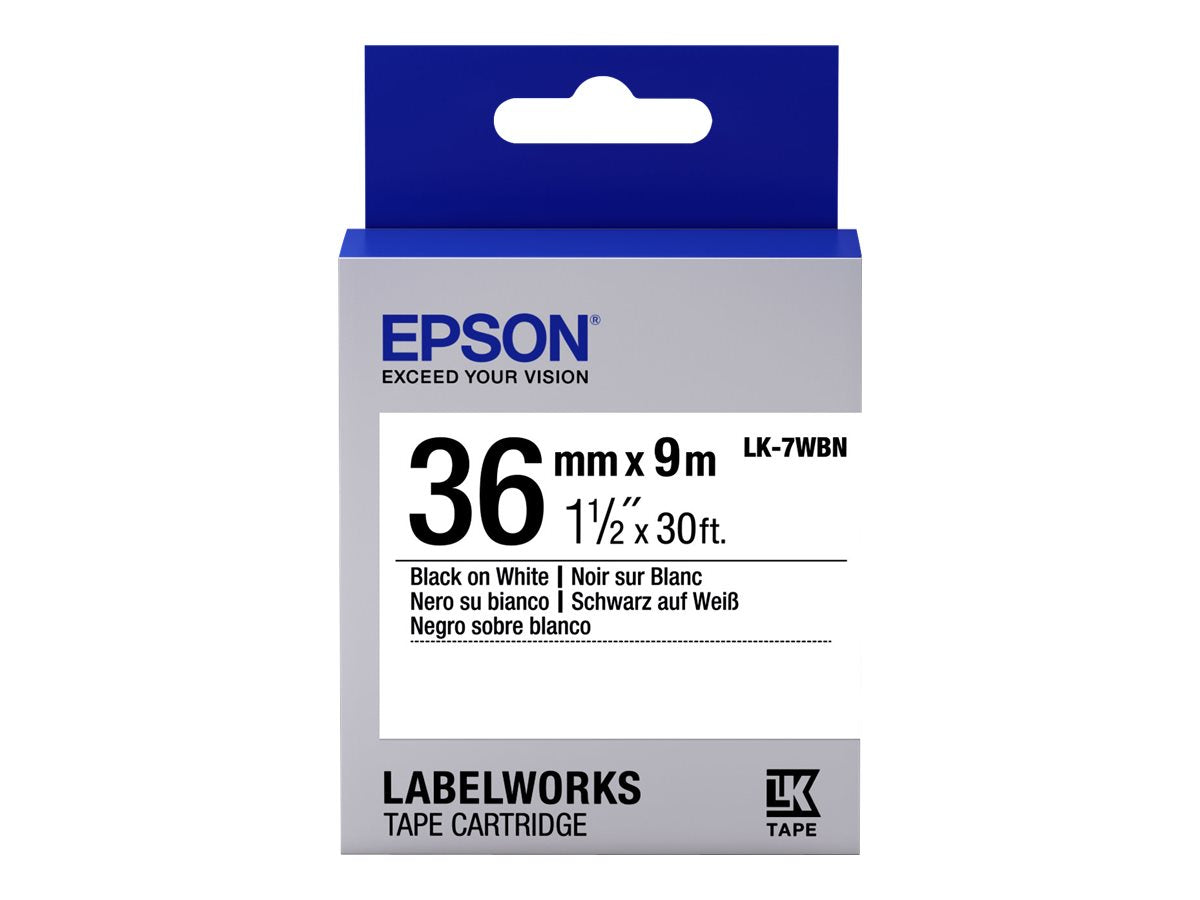 Epson LabelWorks LK-7WBN - Schwarz auf Weiß - Rolle (3,6 cm x 9 m)