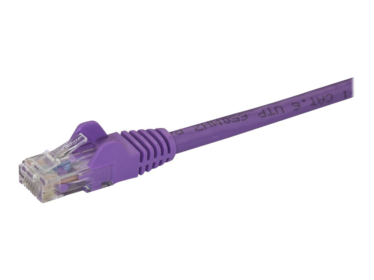 StarTech.com 2m Cat6 Gigabit Snagless Patchkabel - RJ45 UTP Netzwerkkabel mit Schutzmanschette - Cat 6 Kabel - Lila - Patch-Kabel - RJ-45 (M)