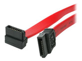 StarTech.com 15cm SATA 3 Kabel gewinkelt - S-ATA III Anschlusskabel bis 6Gb/s - Serial ATA 90° rechts abgewinkelt - Rot - SATA-Kabel - Serial ATA 150/300/600 - SATA (R)