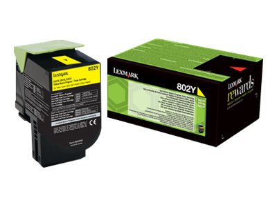 Lexmark 802Y - Gelb - Original - Tonerpatrone LCCP, LRP