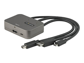 StarTech.com 3-in-1 Multiport auf HDMI Adapter - 4K 60Hz USB-C HDMI oder Mini DisplayPort auf HDMI Konverter für Konferenzräume - Digitaler AV Videoadapter für HDMI Monitor/Display (CDPHDMDP2HD)