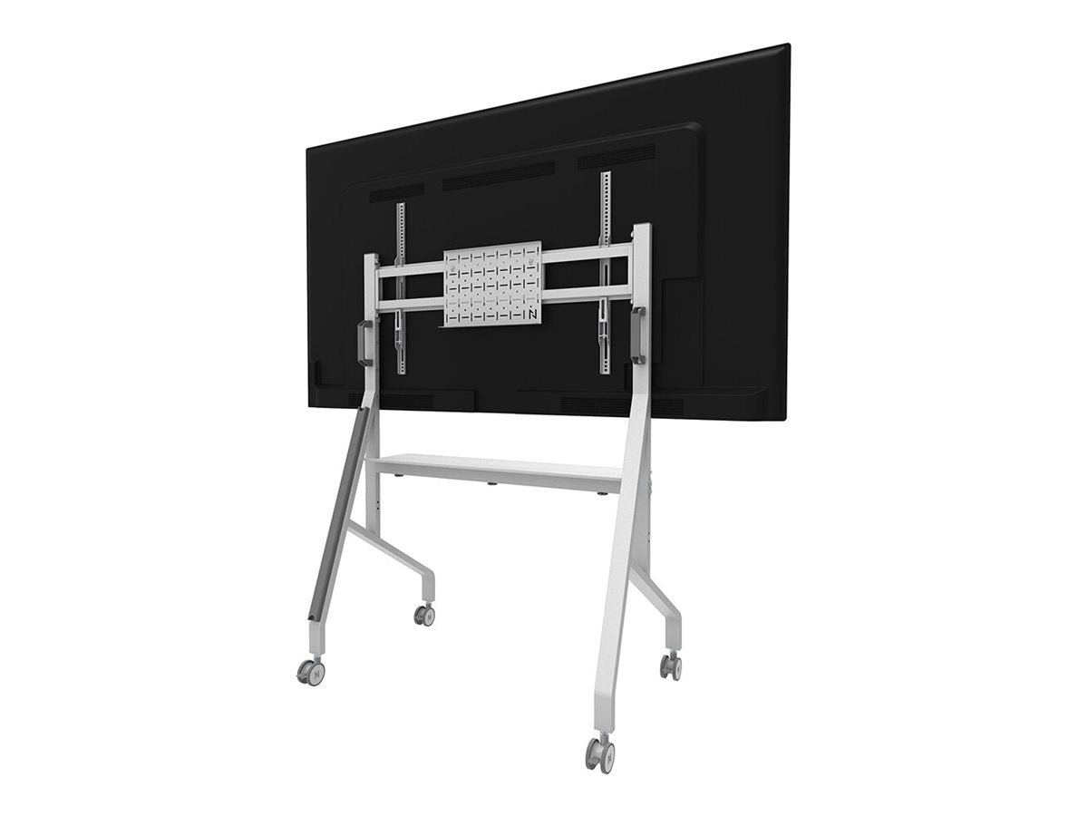 Neomounts Move Go FL50-525WH1 - Wagen - für Flachbildschirm - verriegelbar - Stahl - weiß - Bildschirmgröße: 139.7-218.4 cm (55"-86")