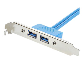 StarTech.com 2 Port USB 3.0 A Buchse Slotblech - USB 3 Pin Header Slotblech Konsole - USB-Konsole - USB Typ A (W)