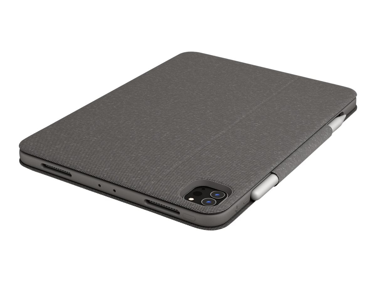 Logitech Folio Touch - Tastatur und Foliohülle - mit Trackpad - hinterleuchtet - Apple Smart connector - QWERTZ - Deutsch - Graphite - für Apple 11-inch iPad Pro (1. Generation, 2. Generation)