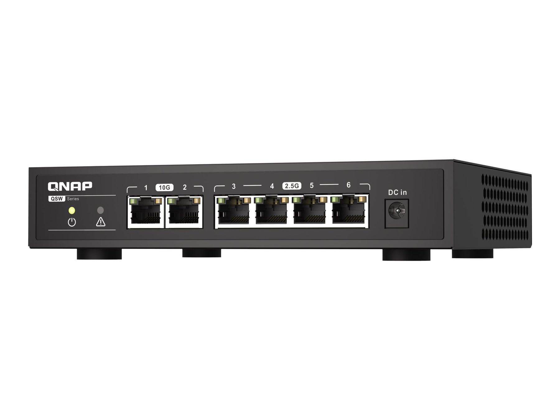 QNAP QSW-2104-2T - Switch - unmanaged - 2 x 100/1000/2.5G/5G/10GBase-T + 4 x 100/1000/2.5G