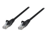 Intellinet Network Patch Cable, Cat6, 0.25m, Black, Copper, S/FTP, LSOH / LSZH, PVC, RJ45, Gold Plated Contacts, Snagless, Booted, Polybag - Patch-Kabel - RJ-45 (M)