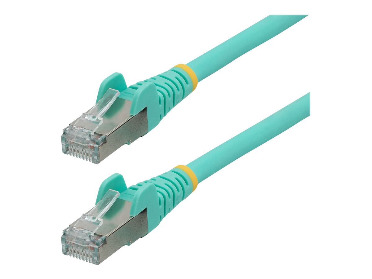 StarTech.com 5m CAT6a Ethernet Cable - Aqua - Low Smoke Zero Halogen (LSZH)