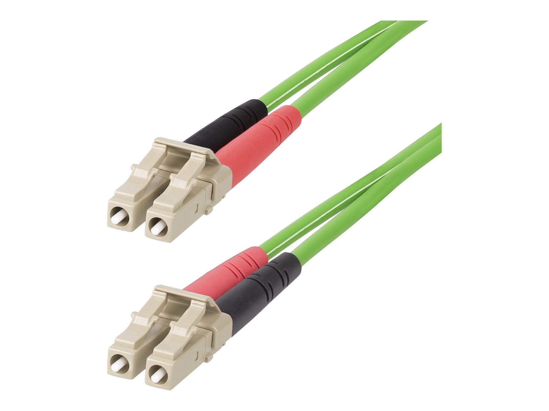 StarTech.com 2m (6ft) LC to LC (UPC) OM5 Multimode Fiber Optic Cable, 50/125µm Duplex LOMMF Zipcord, VCSEL, 40G/100G, Bend Insensitive, Low Insertion Loss, LSZH Fiber Patch Cord - Patch-Kabel - LC/UPC Multi-Modus (M)