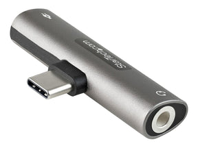 StarTech.com USB-C Audio- und Ladeadapter - USB-C-Audio Adapter mit 3,5-mm TRRS Kopfhörer-/Headset Buchse und 60W USB Typ-C-Power Delivery Pass-Through - für USB-C Handy/Tablet/Laptop (CDP235APDM)