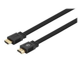 Manhattan HDMI Cable with Ethernet (Flat), 4K@60Hz (Premium High Speed)