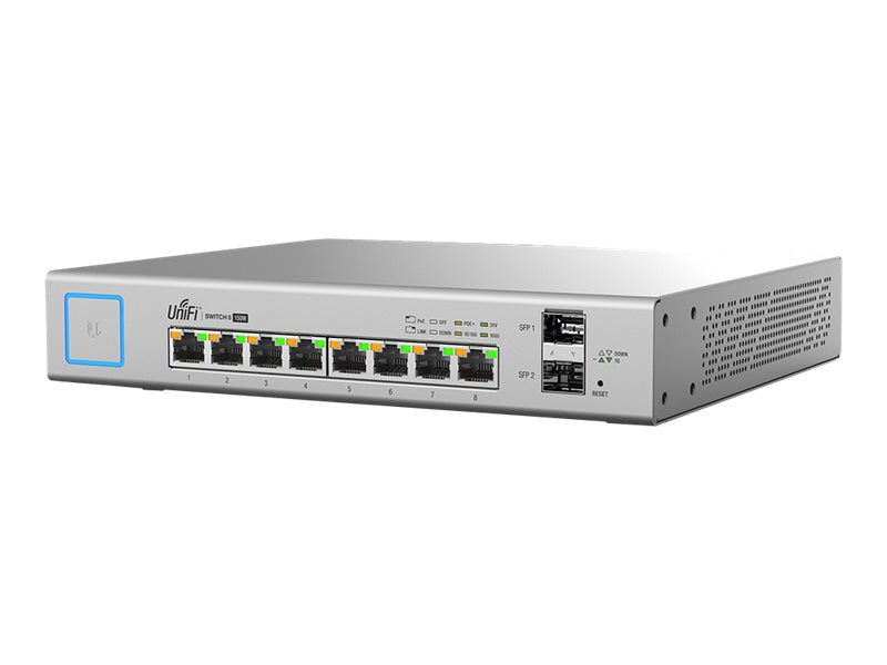 UbiQuiti UniFi Switch US-8-150W - Switch - managed - 8 x 10/100/1000 (PoE+)