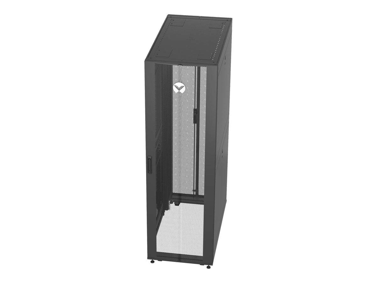 Vertiv VR Komplett - Schrank - Schwarz, RAL 7021 - 42HE - 48.3 cm (19")