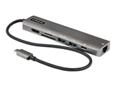 StarTech.com USB-C Multiport Adapter - USB-C auf 4K 60Hz HDMI 2.0, 100W Power Delivery Pass-through, SD/MicroSD, 2 Port USB 3.0 Hub, GbE - USB-C Mini Dock - 30cm langes Kabel (DKT30CHSDPD1)