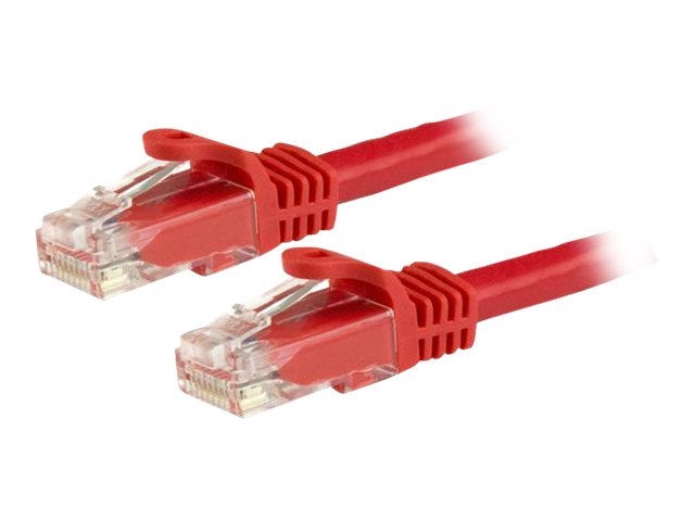 StarTech.com 15m Cat6 Snagless Gigabit UTP Netzwerkkabel - Cat 6 RJ45 Netzwerkkabel mit Knickschutz - Rot - Patch-Kabel - RJ-45 (M)