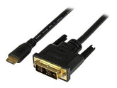 StarTech.com 1m Mini HDMI auf DVI Kabel - mini HDMI Typ-C / DVI-D Adapterkabel - St/St - Videokabel - DVI-D (M)