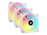 Corsair iCUE LINK QX120 RGB - Gehäuselüfter - mit Temperatursensor - 120 mm - weiß (Packung mit 3)