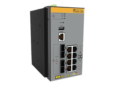 Allied Telesis AT IE340-12GP - Switch - L3 - managed - 8 x 10/100/1000 (PoE+)