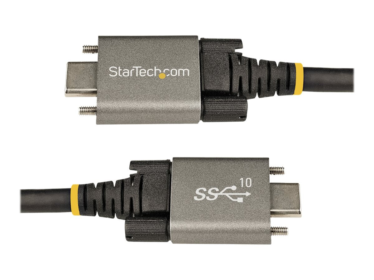 StarTech.com 1m USB-C Kabel mit Schraubensicherung 10Gbit/s - USB 3.1/3.2 Gen 2 Typ-C Kabel - 100W (5A)