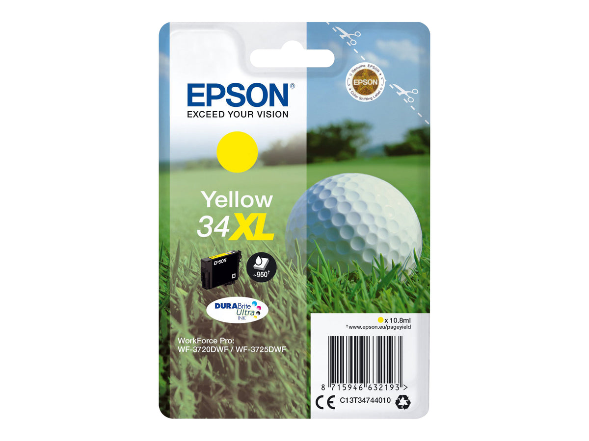 Epson 34XL - 10.8 ml - XL - Gelb - Original - Blisterverpackung