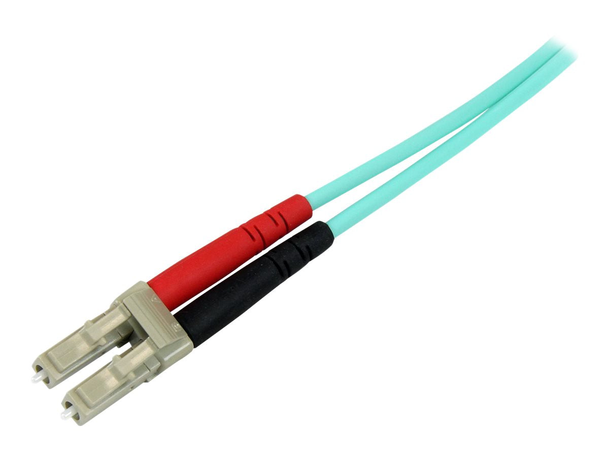 StarTech.com 10m (30ft) LC/UPC to LC/UPC OM3 Multimode Fiber Optic Cable, Full Duplex 50/125Âµm Zipcord Fiber Cable, 100G Networks, LOMMF/VCSEL, <0.3dB Low Insertion Loss - LSZH Fiber Patch Cord - Patch-Kabel - LC Multi-Mode (M)