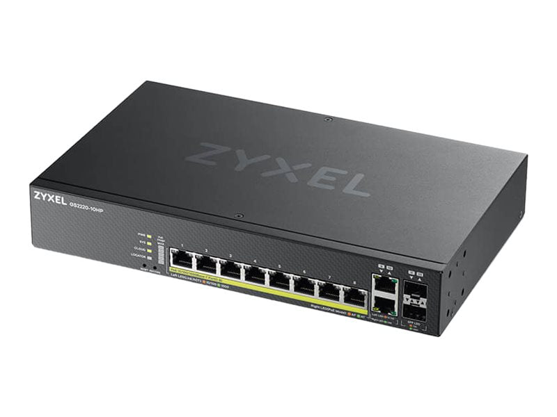 ZyXEL GS2220-10HP - Switch - managed - 8 x 10/100/1000 (PoE+)