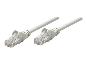 Intellinet Network Patch Cable, Cat5e, 2m, Grey, CCA, U/UTP, PVC, RJ45, Gold Plated Contacts, Snagless, Booted, Lifetime Warranty, Polybag - Patch-Kabel - RJ-45 (M)