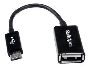 StarTech.com 5in Micro USB to USB OTG Host Adapter - Micro USB Male to USB A Female On-The-GO Host Cable Adapter (UUSBOTG)