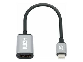 Manhattan USB-C to HDMI Cable, 4K@60Hz, 5 Gbps (USB 3.2 Gen1 aka USB 3.0)