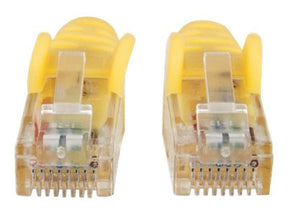 Intellinet Network Patch Cable, Cat6, 1.5m, Yellow, CCA, U/UTP, PVC, RJ45, Gold Plated Contacts, Snagless, Booted, Lifetime Warranty, Polybag - Patch-Kabel - RJ-45 (M)