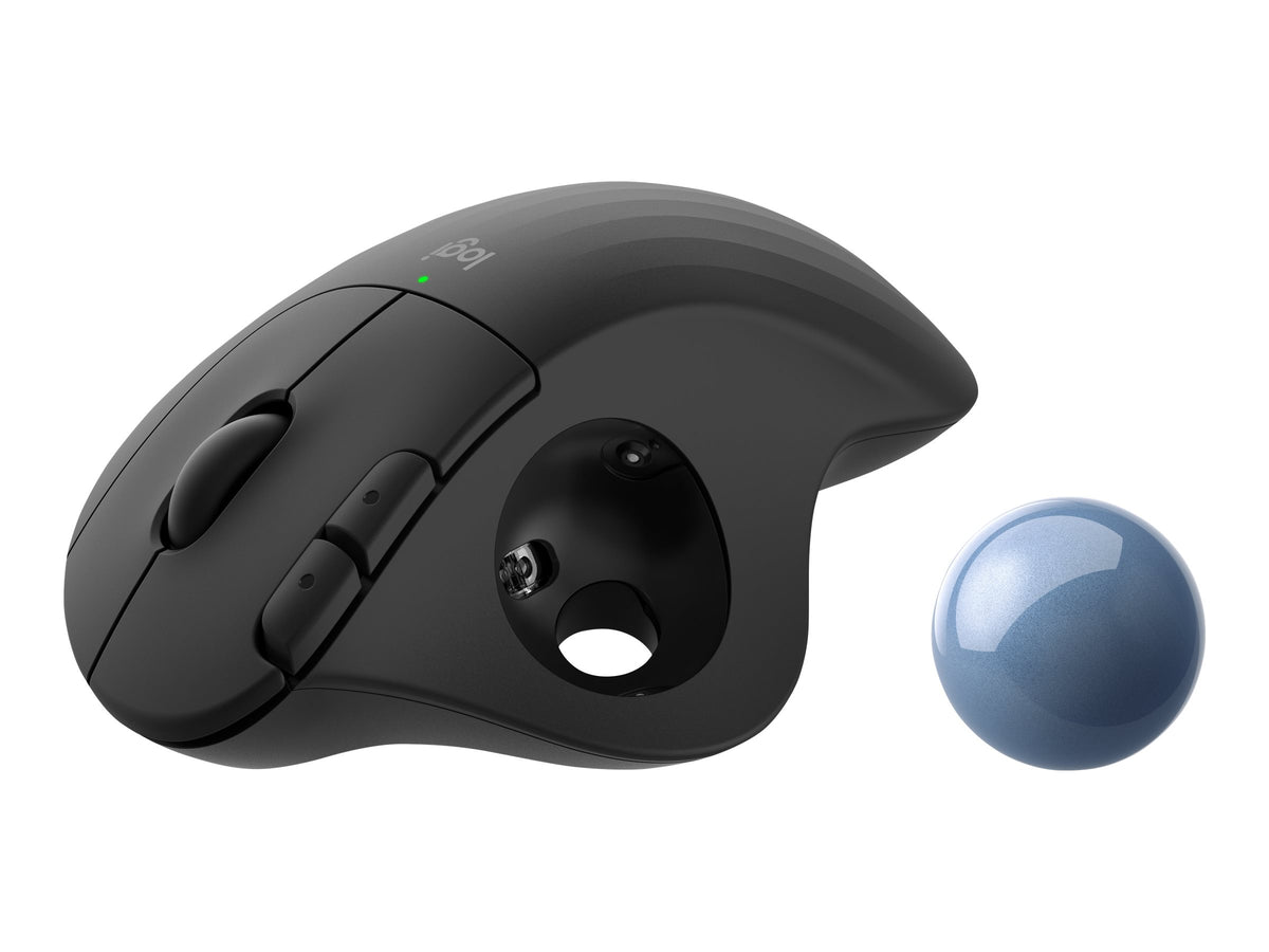 Logitech ERGO M575 - Trackball - optisch - 5 Tasten - kabellos - 2.4 GHz, Bluetooth 5.0 LE - kabelloser Empfänger (USB)