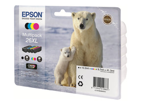 Epson 26XL Multipack - 4er-Pack - XL - Schwarz, Gelb, Cyan, Magenta