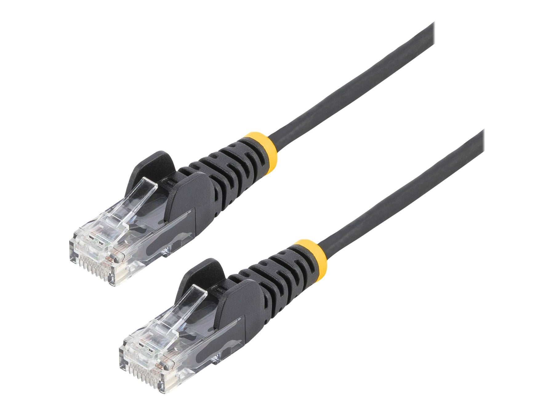 StarTech.com 50cm Slim LSZH CAT6 Ethernet Cable, 10 Gigabit Snagless RJ45 100W PoE Patch Cord, CAT 6 10GbE UTP Network Cable w/Strain Relief, Black, Fluke Tested/ETL/Low Smoke Zero Halogen - Category 6 - 28AWG (N6PAT50CMBKS)