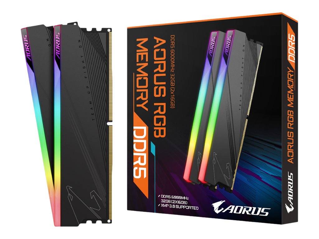 Gigabyte AORUS RGB - DDR5 - Kit - 32 GB: 2 x 16 GB - DIMM 288-PIN