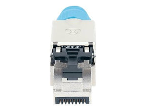 Intellinet Cat8.1 40G Shielded Toolless RJ45 Modular Field Termination Plug, For Easy and Quick High-quality Cable Assembly, Ideal for Data Centers, STP, for Solid & Stranded Wire, Gold-plated Contacts, Metal Housing - Netzwerkanschluss - RJ-45 (M)