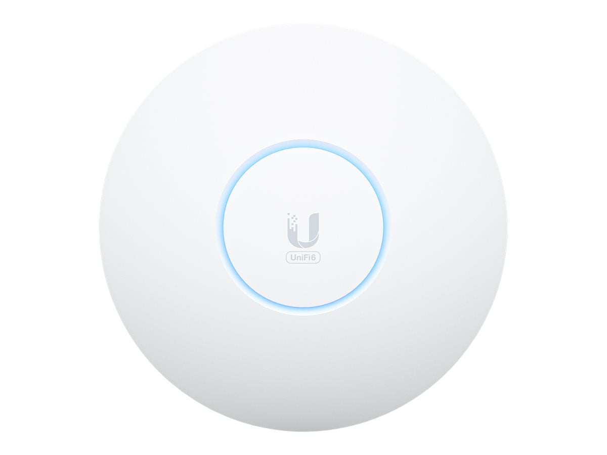 UbiQuiti UniFi U6 - Accesspoint - Wi-Fi 6E - 2.4 GHz, 5 GHz, 6 GHz