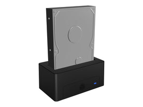 ICY BOX IB-1121-U3 - HDD-Dockingstation mit Datenanzeige, Netzanzeige, Ein/Aus-Schalter Schächte: 1 - 2,5" / 3,5" gemeinsam genutzt (6,4 cm/8,9 cm gemeinsam genutzt)