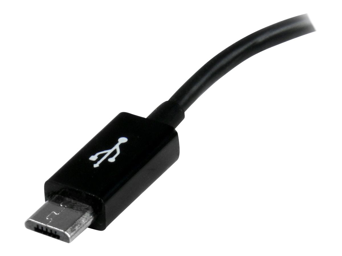 StarTech.com 5in Micro USB to USB OTG Host Adapter - Micro USB Male to USB A Female On-The-GO Host Cable Adapter (UUSBOTG)