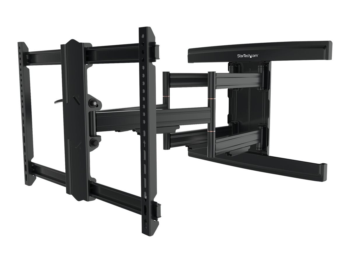 StarTech.com TV Wall Mount supports up to 100 inch VESA Displays, Low Profile Full Motion TV Wall Mount for Large Displays, Heavy Duty Adjustable Tilt/Swivel Articulating Arm Bracket - Cable Management (FPWARTS2)