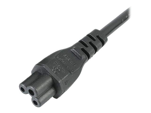 StarTech.com 2m Standard Laptop Stromklabel für UK - BS-1363 auf IEC320 C5 Kleeblatt / Mickey Mouse Netzkabel - Stromkabel - IEC 60320 C5 bis BS 1363 (M)