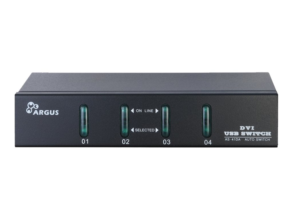 Inter-Tech Argus KVM-AS-41DA - KVM-/Audio-Switch - 4 x KVM/Audio