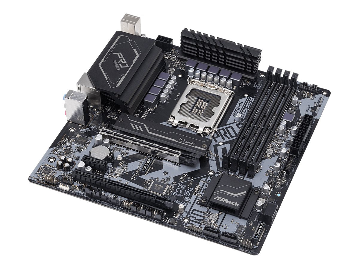 ASRock B660M Pro RS - Motherboard - micro ATX - LGA1700-Sockel - B660 Chipsatz - USB-C Gen1, USB 3.2 Gen 1 - Gigabit LAN - Onboard-Grafik (CPU erforderlich)