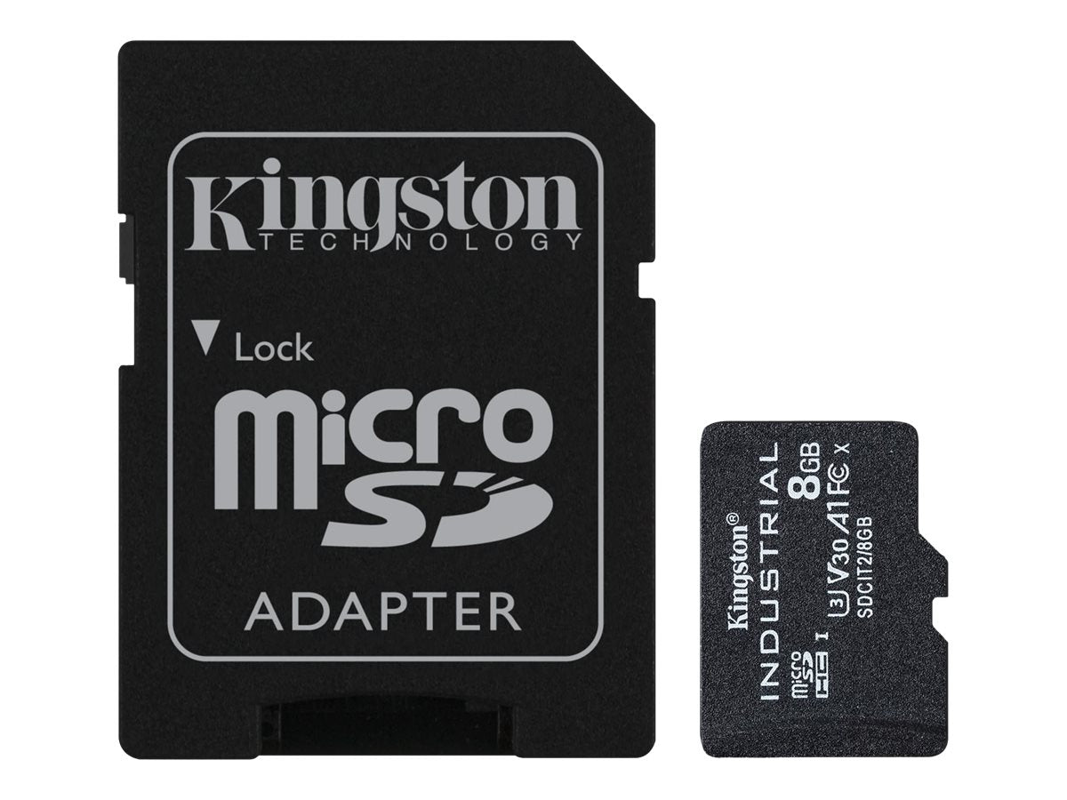 Kingston Industrial - Flash-Speicherkarte (microSDHC/SD-Adapter inbegriffen)