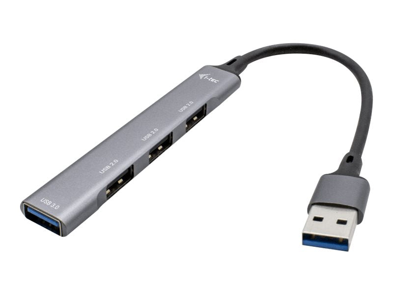 i-tec USB 3.0 Metal HUB - Hub - 1 x SuperSpeed USB 3.0 + 3 x USB 2.0