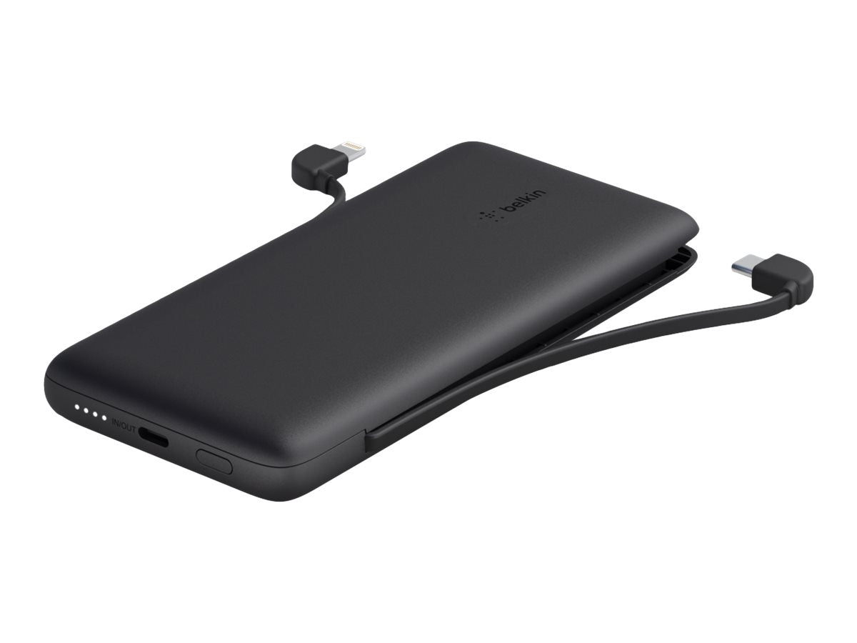 Belkin BoostCharge Plus - Powerbank - 10000 mAh - 23 Watt - Fast Charge, PD - 2 Ausgabeanschlussstellen (Lightning, 24 pin USB-C)