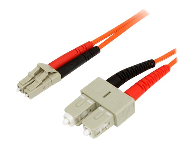 StarTech.com 1m Fiber Optic Cable - Multimode Duplex 62.5/125 - LSZH - LC/SC - OM1 - LC to SC Fiber Patch Cable (FIBLCSC1)